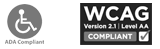 Web adaptada ADA Compilance y WCAG 2.1